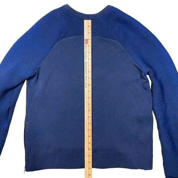 NIKE SPORTSWEAR TECH FLEECE CREW SHIRT NAVY / Blue 809537-451 Unisex Medium - Picture 12 of 13